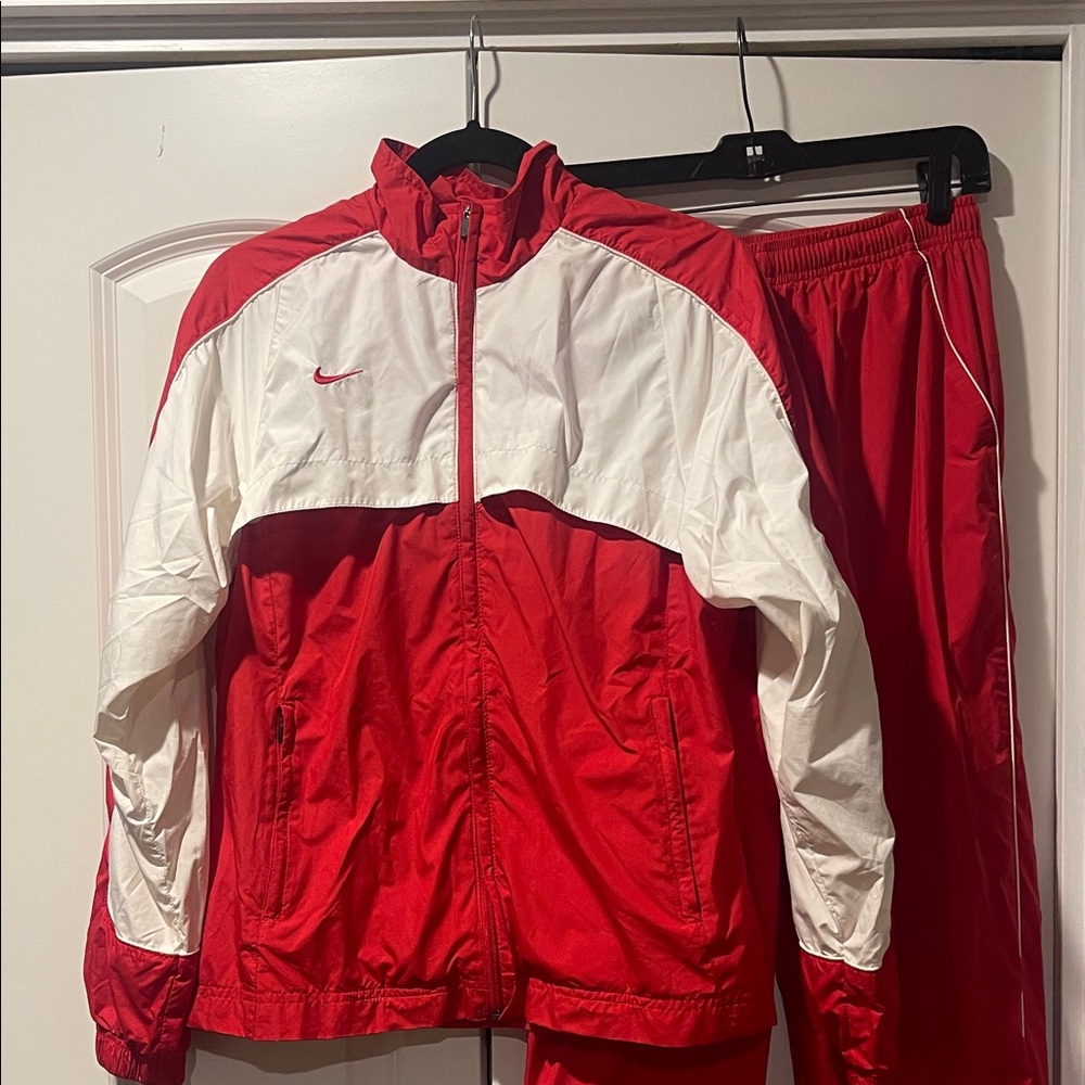 Classic Nike Red and White Athletic Set